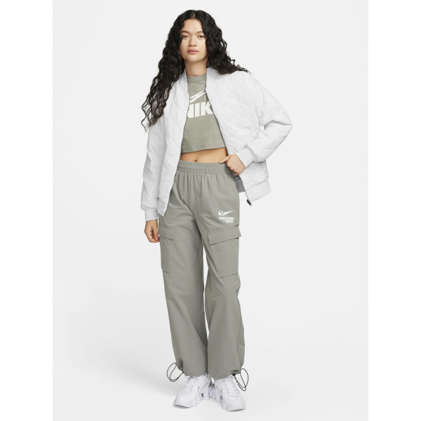 Футболка W NSW CROP TEE GLS FZ4635-053 Nike M Темно-сірий
