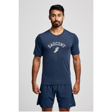 Футболка чоловіча Saucony STOPWATCH GRAPHIC SHORT SLEEVE SAM800378-NVHS4