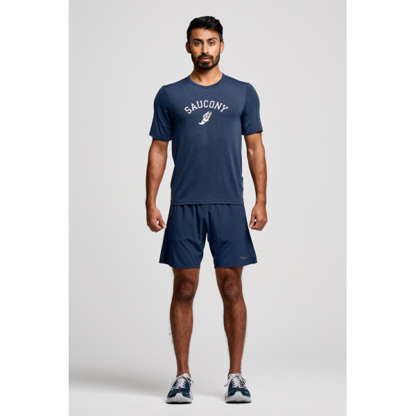 Футболка чоловіча Saucony STOPWATCH GRAPHIC SHORT SLEEVE SAM800378-NVHS4