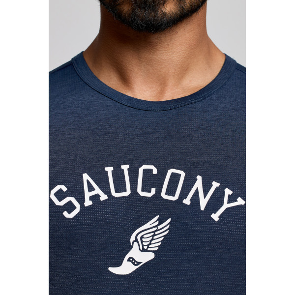 Футболка чоловіча Saucony STOPWATCH GRAPHIC SHORT SLEEVE SAM800378-NVHS4