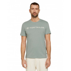 Футболка printed crewneck logo t-shirt 1030527XX1012960 Tom Tailor L Сірий