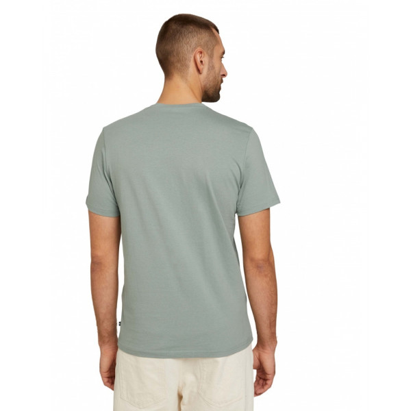 Футболка printed crewneck logo t-shirt 1030527XX1012960 Tom Tailor L Сірий
