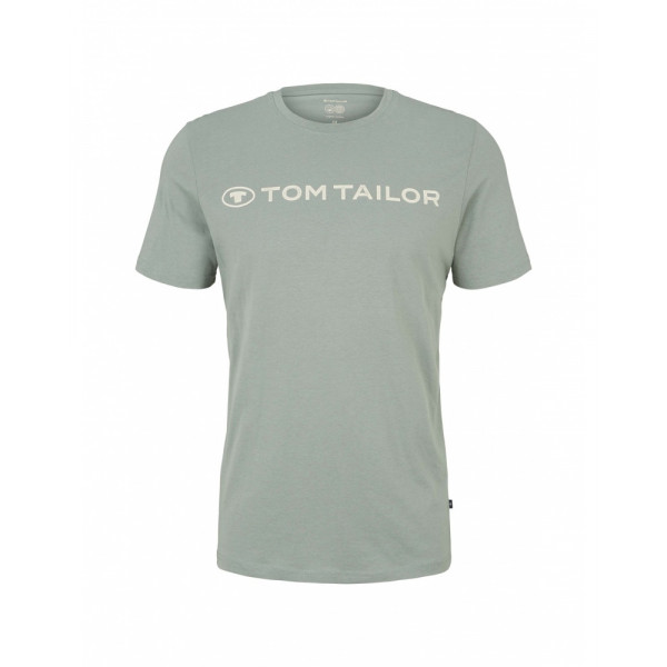 Футболка printed crewneck logo t-shirt 1030527XX1012960 Tom Tailor L Сірий