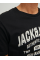 Футболка чоловіча JJEJEANS TEE SS O-NECK NOOS 22/23 12210949-Black Jack&Jones  Чорний