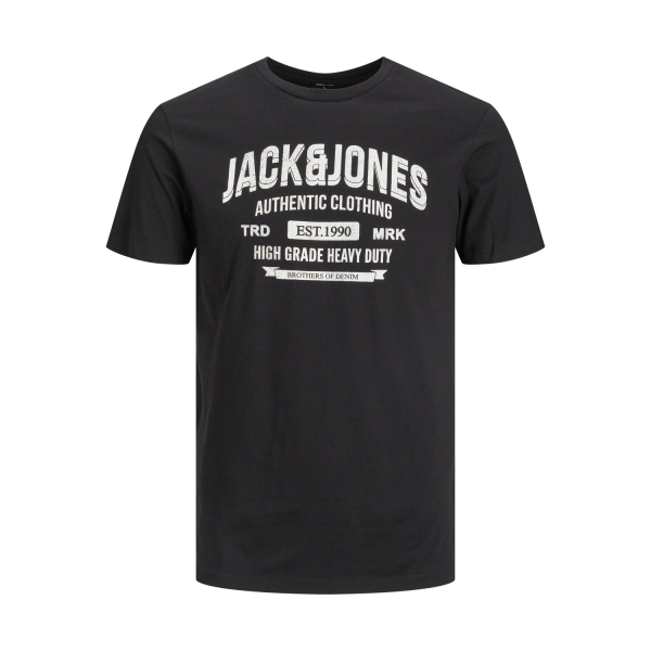 Футболка чоловіча JJEJEANS TEE SS O-NECK NOOS 22/23 12210949-Black Jack&Jones  Чорний