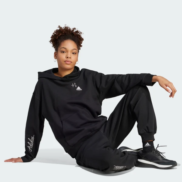 Штани SCRIBBLE EMBROIDERY FLEECE IJ8771 Adidas L Чорний