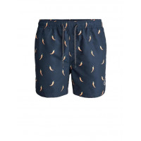 Шорти чоловічі для плавання JJIBALI JJSWIMSHORTS AKM FUNNY FOOD 12184800 Navy Blazer Jack&Jones  Темно-синій