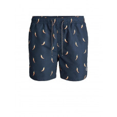 Шорти чоловічі для плавання JJIBALI JJSWIMSHORTS AKM FUNNY FOOD 12184800 Navy Blazer Jack&Jones  Темно-синій
