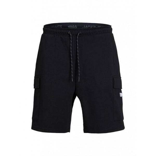 Шорти чоловічі JJIAIR CARGO SWEAT SHORTS NB 12186752 Black Jack&Jones  Чорний