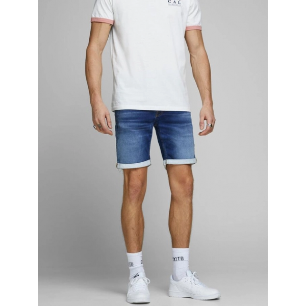 Шорти джинсові чоловічі  JJIRICK JJICON SHORTS GE 006 I.K STS 12166269 BlueDenim Jack&Jones  Синій