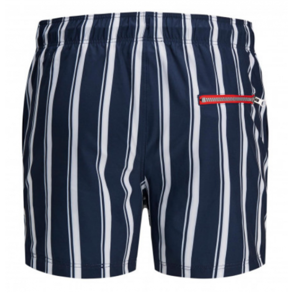 Шорти чоловічі для плавання JJIMAUI JJSWIMSHORTS ST STRIPE 12186194 Navy Blazer Jack&Jones  Темно-синій