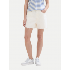 Шорти жіночі High waisted mom jeans shorts 1041874ХХ22569 Tom Tailor Білий
