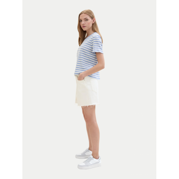 Шорти жіночі High waisted mom jeans shorts 1041874ХХ22569 Tom Tailor Білий