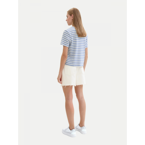 Шорти жіночі High waisted mom jeans shorts 1041874ХХ22569 Tom Tailor Білий