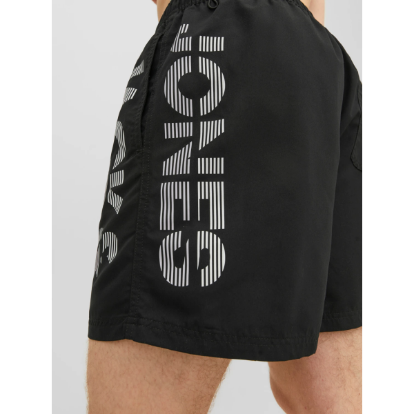 Шорти чоловічі для плавання JPSTFIJI JJSWIM SPLICELOGO LY SN 12225967-Black Jack&Jones  Чорний