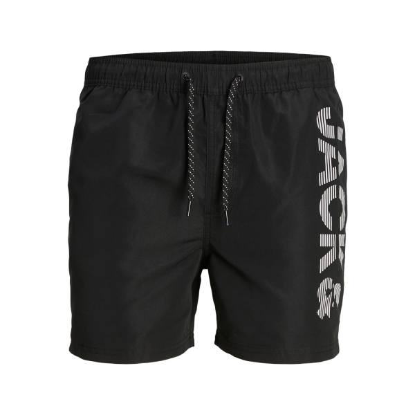 Шорти чоловічі для плавання JPSTFIJI JJSWIM SPLICELOGO LY SN 12225967-Black Jack&Jones  Чорний