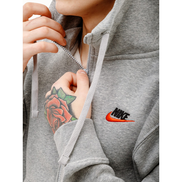 Кофта чоловіча Nike CLUB DT HOODIE FZ BB DQ8384-064