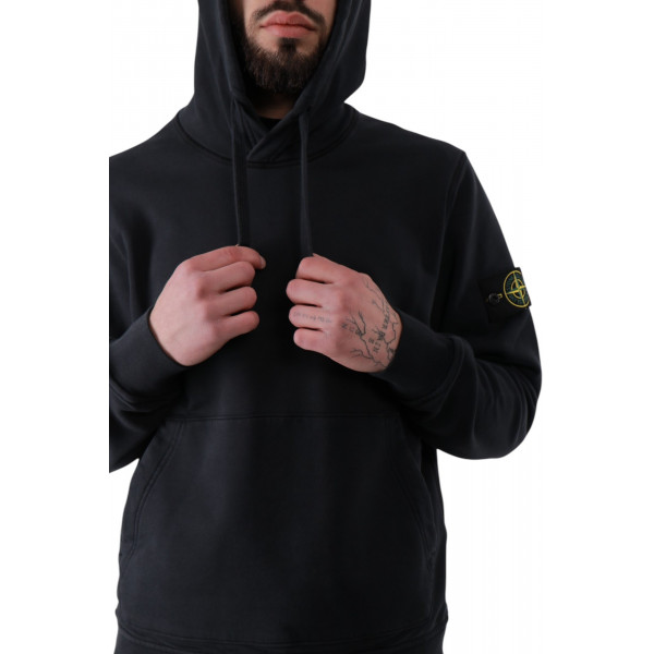 Худі чоловіча  Stone Island Organic Cotton Hoodie Navy Blue K1S156100045S0051-V0020