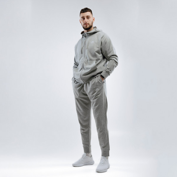 Толстовка чоловіча Nike M Nsw Club Hoodie Fz Ft Grey BV2648-063
