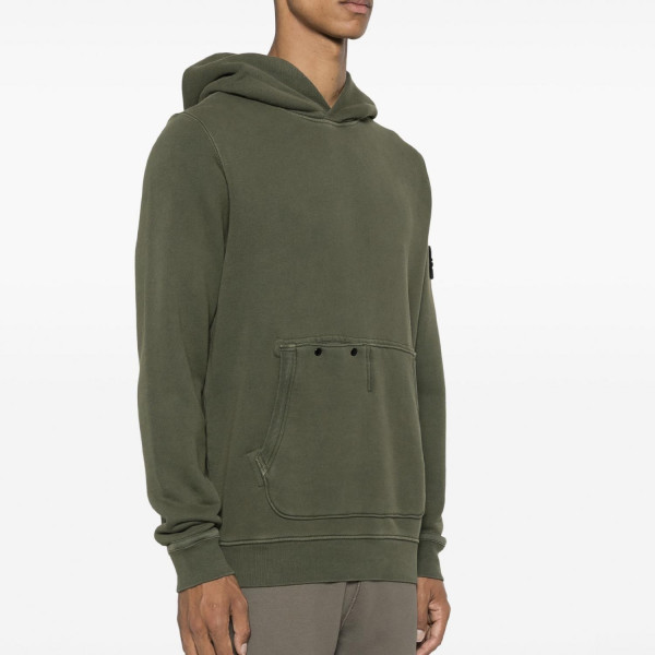 Худі чоловіча Stone Island Compass Patch Hoodie GREEN 811561041-V0159