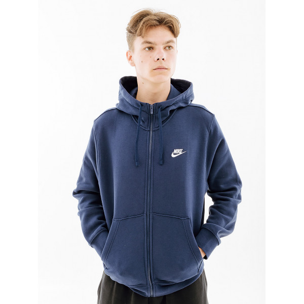 Кофта чоловіча Nike CLUB HOODIE FZ BB BV2645-410