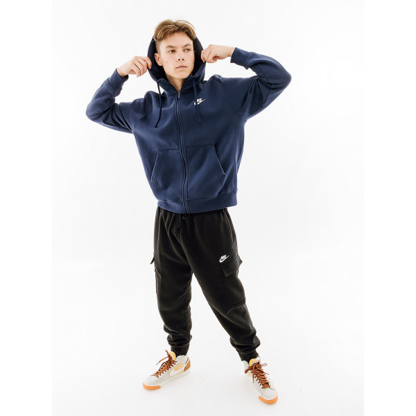 Кофта чоловіча Nike CLUB HOODIE FZ BB BV2645-410