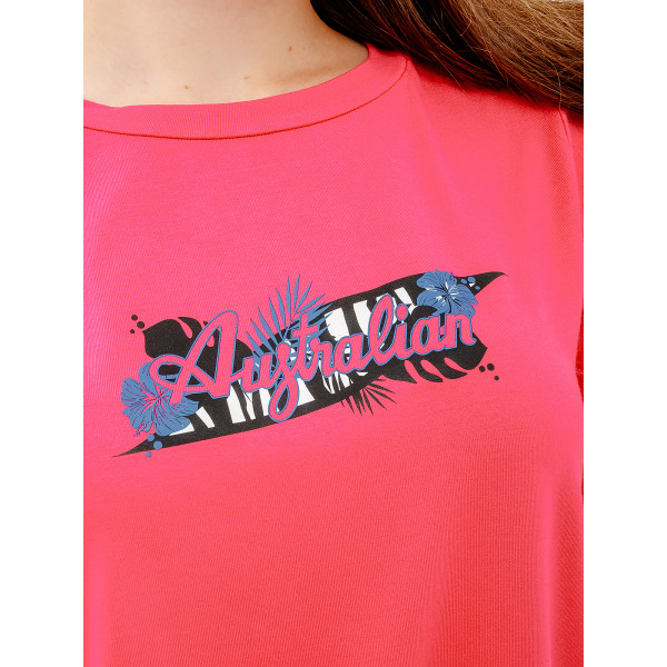 Футболка жіноча AUSTRALIAN LOGO FLOWERS TEE JERSEY LSDTS0027-227