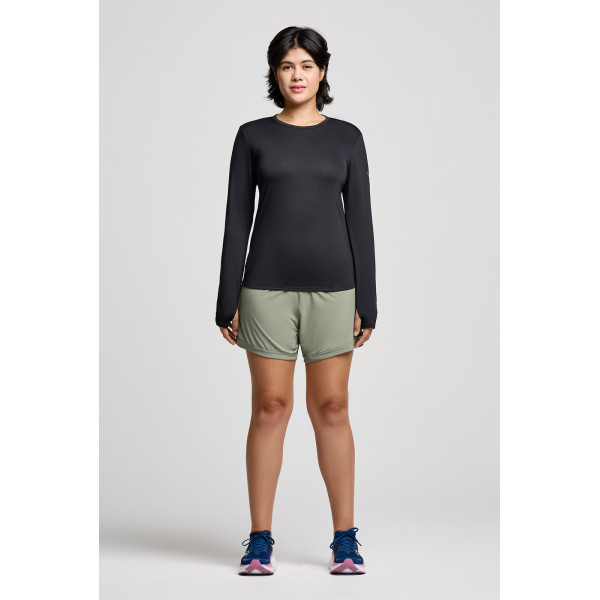 Футболка жіноча  Saucony Stopwatch Long Sleeve Black SAW800486-BK