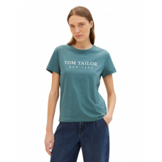 Футболка жіноча Women's Summer Blouse Short Sleeve 1041288-10697 Tom Tailor  Зелений