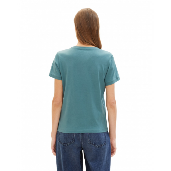 Футболка жіноча Women's Summer Blouse Short Sleeve 1041288-10697 Tom Tailor  Зелений