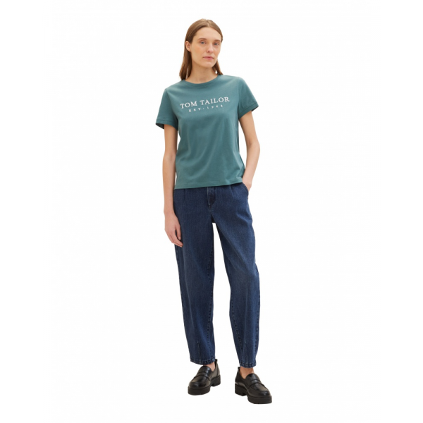 Футболка жіноча Women's Summer Blouse Short Sleeve 1041288-10697 Tom Tailor  Зелений