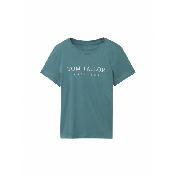 Футболка жіноча Women's Summer Blouse Short Sleeve 1041288-10697 Tom Tailor  Зелений