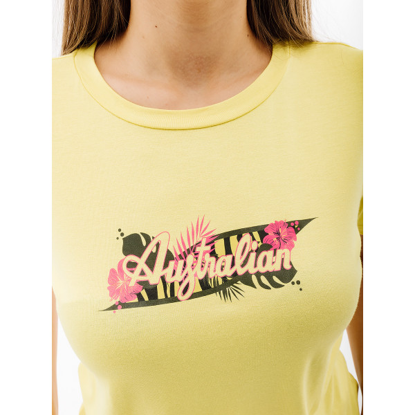 Футболка жіноча AUSTRALIAN LOGO FLOWERS TEE JERSEY LSDTS0027-074