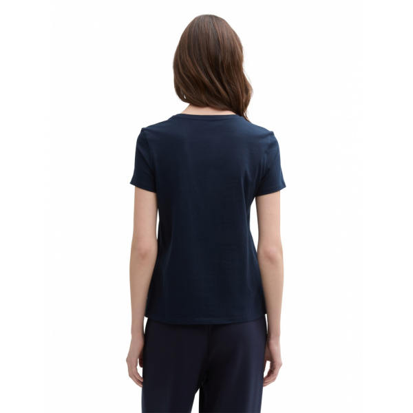 Футболка DENIM women's T-shirt 1045417-10668 Tom Tailor L Темно-синій