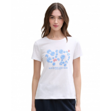 Футболка DENIM women's T-shirt 1045417-20000 Tom Tailor L Білий