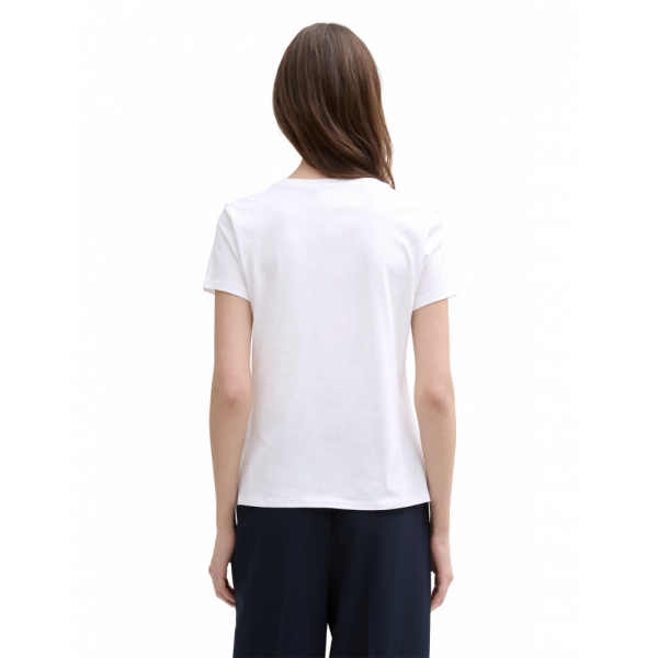 Футболка DENIM women's T-shirt 1045417-20000 Tom Tailor L Білий
