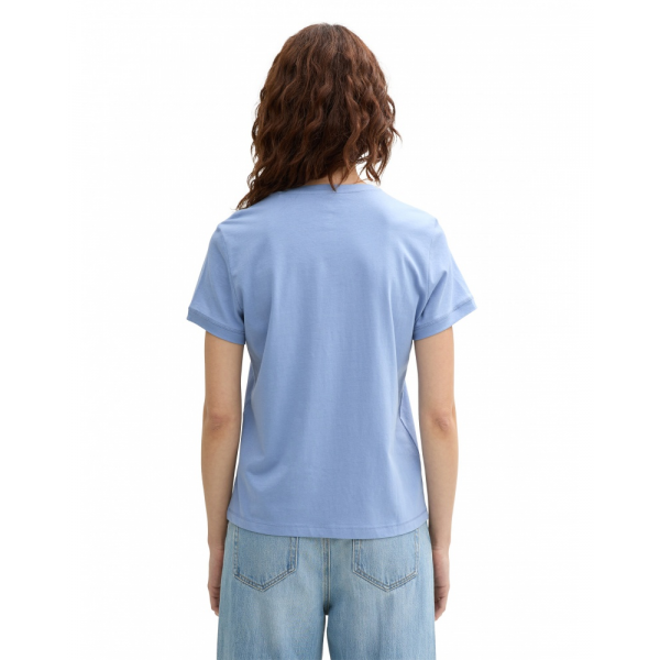 Футболка women's T-shirt 1045543-37106 Tom Tailor L Блакитний