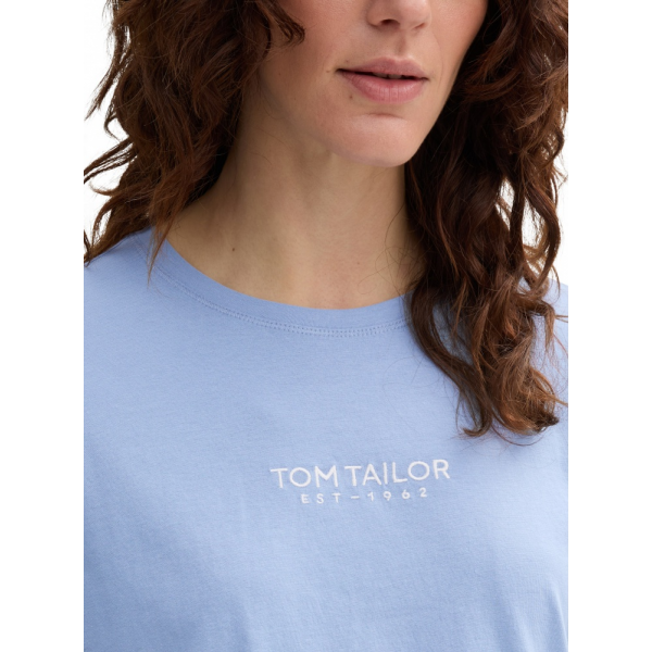 Футболка women's T-shirt 1045543-37106 Tom Tailor L Блакитний