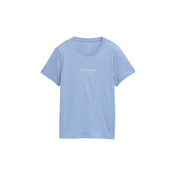 Футболка women's T-shirt 1045543-37106 Tom Tailor L Блакитний