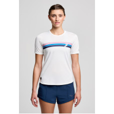 Футболка жіноча Saucony STOPWATCH GRAPHIC SHORT SLEEVE SAW800490-WHS4