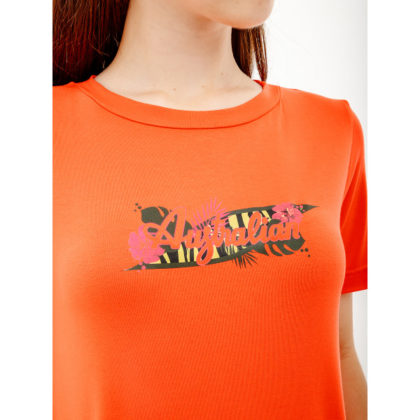 Футболка жіноча AUSTRALIAN LOGO FLOWERS TEE JERSEY LSDTS0027-119