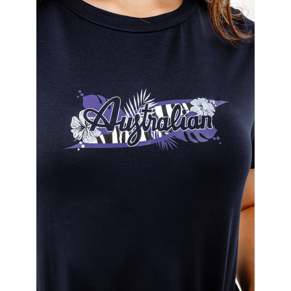 Футболка AUSTRALIAN LOGO FLOWERS TEE JERSEY V