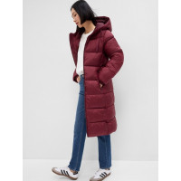 Куртка жіноча MAXI LOGO PUFFER SHINE COAT 724312-00 GAP Бордовий