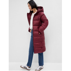 Куртка жіноча MAXI LOGO PUFFER SHINE COAT 724312-00 GAP Бордовий