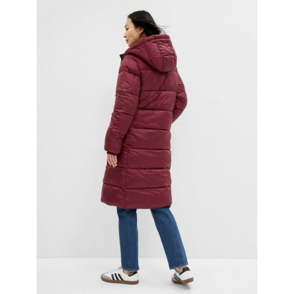 Куртка жіноча MAXI LOGO PUFFER SHINE COAT 724312-00 GAP Бордовий