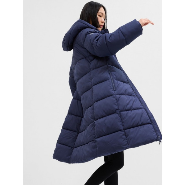 Куртка жіноча MAXI LOGO PUFFER SHINE COAT 724329-00 GAP Темно-синій