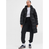 Куртка жіноча LONG PUFFER COAT 724331-00 GAP Чорний