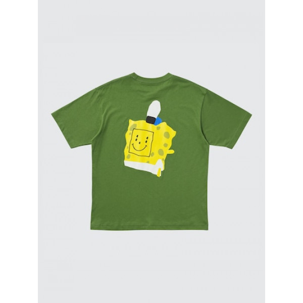 Футболка чоловіча  Uniqlo Spongebob Squarepants Cactus Plant Flea Market Ut Graphic T-Shirt Green 341-477913