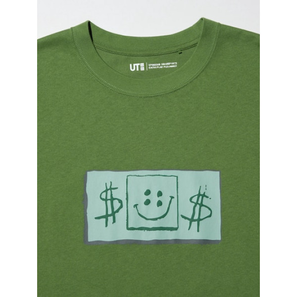 Футболка чоловіча  Uniqlo Spongebob Squarepants Cactus Plant Flea Market Ut Graphic T-Shirt Green 341-477913