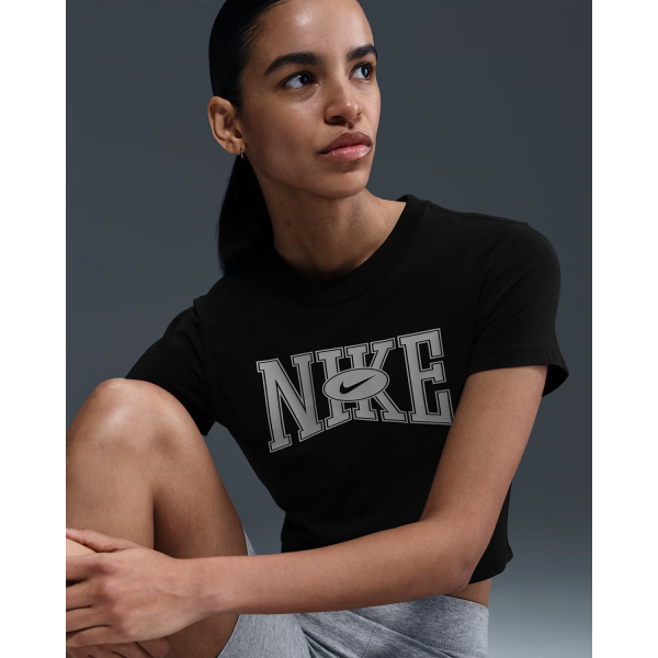 Футболка W NSW SLIM CROP TEE STREET HQ1709-010 Nike L Чорний
